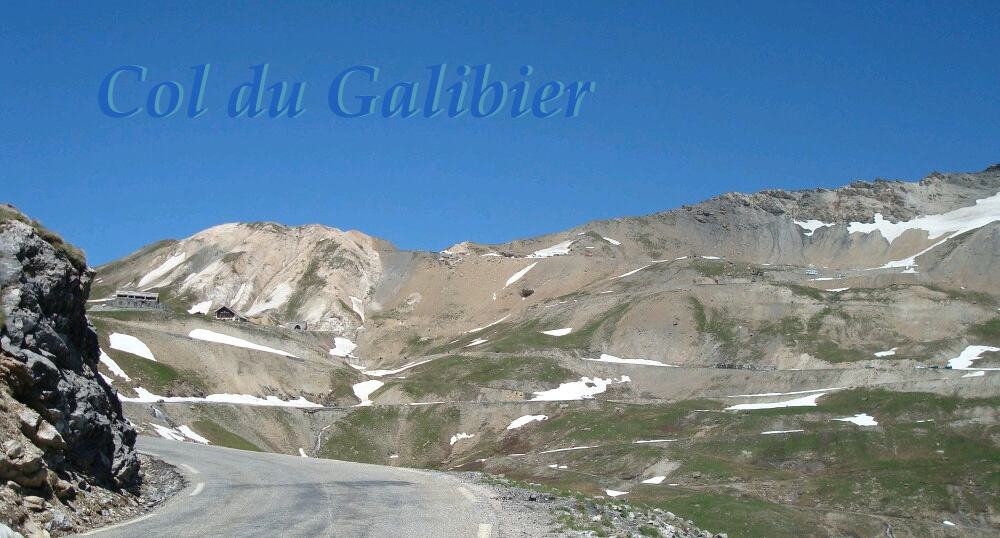 Col du Galibier reuzen berg in de Franse Alpen tussen Briancon en Valloire
